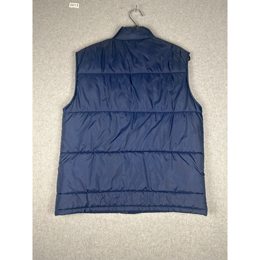 Wedgefield Puffer Vest Solid Navy Blue Medium Vintage 70s 80s Outdoor - Picture 3 of 6